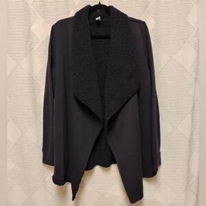 Gap Body Cozy Deep Blue Open Front Cardigan Women's Size Medium